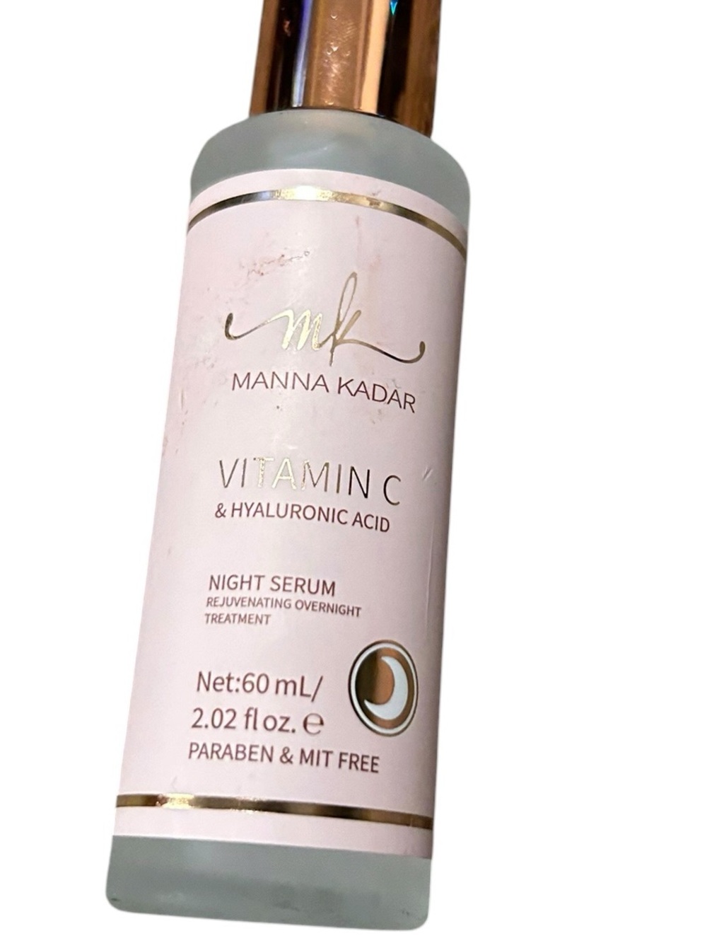 Manna Kadar Vitamin C & Hyaluronic Night Serum - Pink Label with Gold Cap